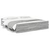 vidaXL Struttura letto con cassetti grigio Sonoma 180x200cm materiale a base di legno