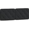 vidaXL Cuscino per testiera nero 120 cm in velluto