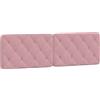 vidaXL Cuscino per testiera rosa 160 cm in velluto