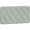 vidaXL Cuscino per testata grigio chiaro 100 cm in velluto