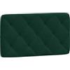 vidaXL Cuscino per testata verde scuro 80 cm in velluto