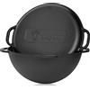 BBQ-Toro Kazan, pentola in ghisa da 16 litri, wok per grigliate, pronto al forno, casseruola