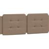 vidaXL Cuscino per testiera vidaXL "Zadar" marrone cappuccino 120 cm in ecopelle