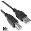 Nilox NX090301134 cavo USB 1,8 m USB 2.0 USB A USB B Nero