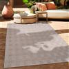 Paco Home Tappeto per esterni a trama piatta moderno boho etno resistente alle intemperie misura 133x190 cm