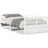 vidaXL Letto da giorno senza materasso bianco 80x200 cm in legno di pino massiccio