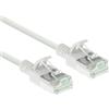 ACT Cavo patch slimline bianco da 3 metri LSZH U/FTP CAT6A per datacenter, senza strappi, con connettori RJ45 (DC6903)