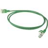 ACT Green 7 metri di cavo patch slimline per datacenter LSZH U/FTP CAT6A, senza strappi, con connettori RJ45 (DC7707)