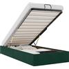 vidaXL Ottoman letto senza materasso verde scuro 90x200 cm velluto
