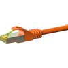 DSIT Cavo di rete RJ45 S/FTP (PiMF), con cavo grezzo Cat.7, arancione, 20 m (DC-76-200)