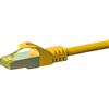 DSIT Cavo di rete RJ45 S/FTP (PiMF), con cavo grezzo Cat.7, giallo, 20 m (DC-77-200)