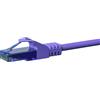 DSIT Cavo di rete CAT6a 100% rame - U/UTP - 7,50 metri - Viola