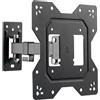 OEM supporto a parete per TV conecto, supporto universale, inclinabile e girevole, max. VESA 200x200 mm, adatto per televisori a schermo piatto e curvo da 23-43 pollici fino a 30 kg, nero