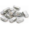 DSIT DANICOM FTP RJ45 CAT5e Pass Through Connettore di rete - per cavi flessibili e rigidi 10 pezzi