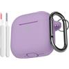 OEM Custodia protettiva morbida in silicone per AirPods di quarta generazione con kit di pulizia - Ammortizzante e resistente