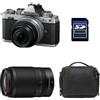 NIKON Z fc + Z 16-50 Silver + Z 50-250 + Borsa + Scheda SD da 8 GB