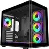 Cooler Master Elite 600, Midi Tower, PC, Nero, Trasparente, ATX, Micro ATX, Mini-DTX, Mini-ITX, SPCC, Acciaio, Vetro temperato, Gaming
