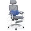 Flexispot Sedia da ufficio ergonomica OC4WG, inclinazione 135°, grigio/bianco