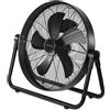 Unold 86735 Ventilatore Black Steel - 3 velocità, inclinazione regolabile, base in metallo stabile e antiscivolo per una posizione salda