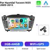 StarTech Hyundai Tucson ix35 2009-2015 - Autoradio Android doppio DIN - Touchscreen da 17,8 cm - Android 10 - 2 GB + 64 GB - 1024×600 - 2 porte USB - Comandi al volante