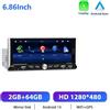 StarTech Autoradio - Unità principale 2-DIN con Android 13 - Touchscreen da 17,7 cm - Memoria 2 GB RAM + 64 GB - Risoluzione 1024x600 - CarPlay - RDS/FM, 4x45 W, 2 porte USB, comandi al volante