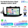 StarTech Per Opel Mokka X 2016-2019 - Autoradio Android 13 2-DIN - Display HD da 23 cm - 4 GB di RAM e 64 GB di ROM - 2,0 GHz - Ingresso telecamera AHD - Schermo diviso - RDS