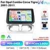 StarTech Per Opel Combo/Corsa 2001-2011 - Autoradio Android 13 2-DIN - Display da 23 cm - 4 GB + 64 GB - MTK da 2,0 GHz - GPS - RDS - Comandi al volante