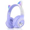 OEM Cuffie per bambini con motivo a gatti e luci LED