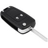 OEM Telecomando pieghevole per auto, 2 pulsanti, 433 MHz, chip ID46, nero