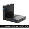 OEM PC compatto con processore Intel N4000, 6 GB di RAM, 128 GB di memoria, Wi-Fi dual-band e Bluetooth