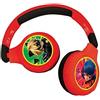 OEM Cuffie per bambini 2 in 1 Bluetooth, stereo, rosse, regolabili, con controllo del volume di sicurezza