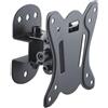 OEM Supporto TV nero, inclinabile e girevole, da 13 a 27 pollici, 25 kg