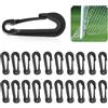 ETRAVEL Clip per rete da calcio - [Acquisto all'ingrosso] | 20 confezioni | Plastica resistente e 100% resistente alle intemperie | Compatibile con tutte le porte | Facile da fissare | Accessori per rete da