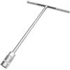 SENRISE Chiave a bussola, a testa esagonale, lunga, 6-19 mm, con impugnatura a T, a portata profonda, 1 pz, argento