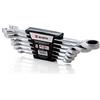 Wuerth Würth Zebra, chiave a cricchetto, 6 pezzi, 8, 10, 12, 13, 17, 19 mm Supporto in plastica con funzione di cricchetto, chiavi combinate (forchetta - anello).