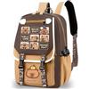 MIFKLMV Capybara Zaino Cartone Animato per Bambini, Kawaii Leggero di Grande Capacità Capybara, Casual Animali Borsa Bag Carino Backpackper Ragazze & Ragazz-A