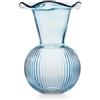 Vaso Bocca Larga Blu in Vetro EMO' Italia - Collezione Aurora