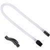 Demeras Tubo Melodica Tubo flessibile Melodica in plastica lungo 57 cm con bocchino Parti di ricambio Accessorio per strumento