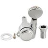 Musiclily Pro 18:1 Ratio Meccanica Autobloccanti Singola Lato Treble Locking Tuner con Paletta Ovale Vintage Vite 45° per Chitarra Elettrica tipo Strat Tele, Cromato
