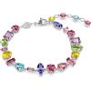 Swarovski Braccialetto Gema, Taglio misto, Multicolore, Placcato rodio
