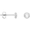 SOFIA MILANI - Orecchini da Donna in Argento 925 - con Pietra Zircone - Orecchini a Perno a Fiore - 20971