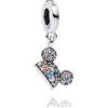 HAEPIAR Colourful Mouse Ears Charms in Argento 925 per Bracciale Collana Charm Dangle Beads Regali per Donne
