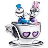 HAEPIAR Love Mouse Ciondolo con in Argento Sterling 925 Charm Bead con Pendente con Compatibile con Europei Bracciale Collane da Donna