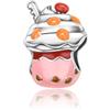 Rimgoris 925 Argento Sterling Charm Donne Bracciali Collana Lucciola Bagliore di Notte Solido Coniglio Cuore Rosa Giorno della Mamma Uovo di Pasqua Libellula Smalto Libellula Uccello Colibrì