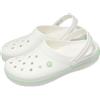 Crocs Crocband White Serene Green Men Unisex Slip On Casual Sandal 11016-1YL