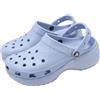 Crocs Classic Platform Clog W Blue Haze Men Unisex Slip On Sandal 206750-453