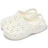 Crocs Classic Floral Cut Out Clog Chalk White Men Unisex Sandal 210927-0WV