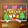 Eucomir Lavagnetta in Acrilico con Luci a LED,Lavagna Led 30 x 20 cm, Lavagna a LED con Colori con Penna a 7 Colori/Supporto, per Appunti da Scrivania, Blocco note Luminoso,Casa, Scuola, Ufficio