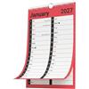 evelay Calendario 2027, formato A4, grande, 2 colonne, visualizzazione mensile, rilegatura a spirale, calendario da parete mensile con spazio per appunti