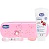 CHICCO SET DENTALE ROSA CON FLUORO